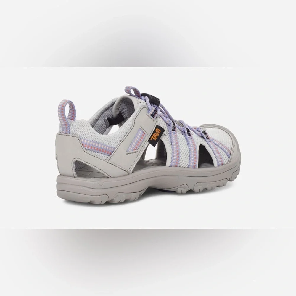 Teva Kid’s Manatee Sandal Gray and Lavender Outdoor Closed Toe Sandals Size 2 - Picture 2 of 11